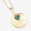 0.17 Carat Genuine Emerald .925 Sterling Silver Pendant-9