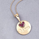 0.20 Carat Genuine Ruby .925 Sterling Silver Pendant-8
