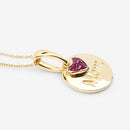 0.20 Carat Genuine Ruby .925 Sterling Silver Pendant-10