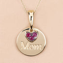 0.20 Carat Genuine Ruby .925 Sterling Silver Pendant-11