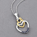 0.14 Carat Genuine Blue Sapphire .925 Sterling Silver Pendant-8