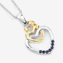 0.14 Carat Genuine Blue Sapphire .925 Sterling Silver Pendant-9
