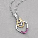 0.14 Carat Genuine Ruby .925 Sterling Silver Pendant-8