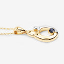 0.19 Carat Genuine Blue Sapphire .925 Sterling Silver Pendant-10