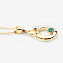 0.17 Carat Genuine Emerald .925 Sterling Silver Pendant-10