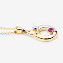 0.20 Carat Genuine Ruby .925 Sterling Silver Pendant-10