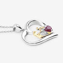 0.50 Carat Genuine Ruby .925 Sterling Silver Pendant-10