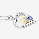 0.45 Carat Genuine Tanzanite .925 Sterling Silver Pendant-10