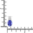 2.03 Carat Genuine Tanzanite and White Diamond 14K White Gold Pendant-3