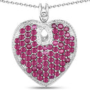 8.03 Carat Genuine Ruby .925 Sterling Silver Pendant-3