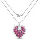 8.03 Carat Genuine Ruby .925 Sterling Silver Pendant-4