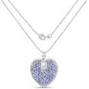6.17 Carat Genuine Tanzanite .925 Sterling Silver Pendant-4