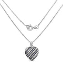 1.30 Carat Genuine Tanzanite and White Topaz .925 Sterling Silver Pendant-5