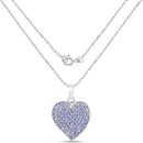 3.97 Carat Genuine Tanzanite .925 Sterling Silver Pendant-4