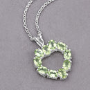 1.70 Carat Genuine Peridot .925 Sterling Silver Pendant-8