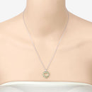 1.70 Carat Genuine Peridot .925 Sterling Silver Pendant-12