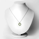 1.70 Carat Genuine Peridot .925 Sterling Silver Pendant-6