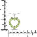 1.70 Carat Genuine Peridot .925 Sterling Silver Pendant-7