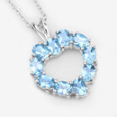 1.90 Carat Genuine Swiss Blue Topaz .925 Sterling Silver Pendant-9