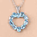 1.90 Carat Genuine Swiss Blue Topaz .925 Sterling Silver Pendant-11