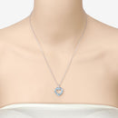 1.90 Carat Genuine Swiss Blue Topaz .925 Sterling Silver Pendant-12
