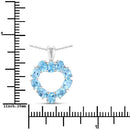 1.90 Carat Genuine Swiss Blue Topaz .925 Sterling Silver Pendant-7