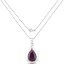 14.10 Carat Genuine Ruby .925 Sterling Silver Pendant-4