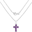 1.44 Carat Genuine Amethyst .925 Sterling Silver Pendant-4