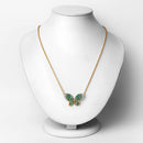 2.80 Carat Genuine Emerald and White Zircon .925 Sterling Silver Pendant-6