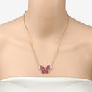 4.15 Carat Genuine Ruby and White Zircon .925 Sterling Silver Pendant-10
