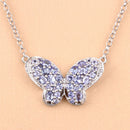 3.31 Carat Genuine Tanzanite and White Zircon .925 Sterling Silver Pendant-9