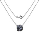 3.08 Carat Genuine Tanzanite .925 Sterling Silver Pendant-4