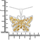 3.89 Carat Genuine Citrine .925 Sterling Silver Pendant-7