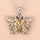3.89 Carat Genuine Citrine .925 Sterling Silver Pendant-9