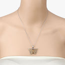 3.89 Carat Genuine Citrine .925 Sterling Silver Pendant-10