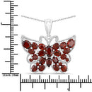 4.90 Carat Genuine Garnet .925 Sterling Silver Pendant-7