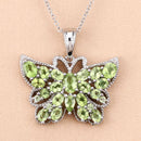 4.05 Carat Genuine Peridot .925 Sterling Silver Pendant-9