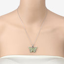 4.05 Carat Genuine Peridot .925 Sterling Silver Pendant-10