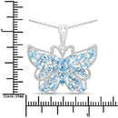 4.84 Carat Genuine Swiss Blue Topaz .925 Sterling Silver Pendant-3