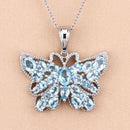 4.84 Carat Genuine Swiss Blue Topaz .925 Sterling Silver Pendant-5