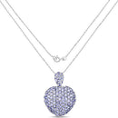 6.01 Carat Genuine Tanzanite .925 Sterling Silver Pendant-4