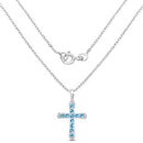 3.85 Carat Genuine Blue Topaz .925 Sterling Silver Pendant-4