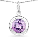 8.00 Carat Genuine Amethyst .925 Sterling Silver Pendant-3