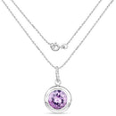 8.00 Carat Genuine Amethyst .925 Sterling Silver Pendant-4