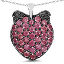 4.51 Carat Genuine Ruby .925 Sterling Silver Pendant-4