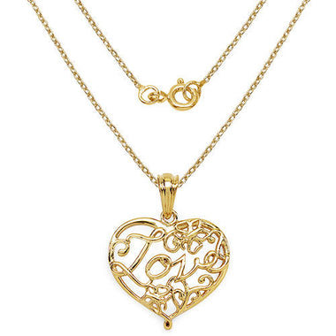 14K Yellow Gold Plated 6.05 Grams .925 Sterling Silver Pendant - 0