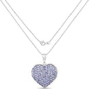 4.86 Carat Genuine Tanzanite .925 Sterling Silver Pendant-4