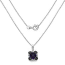 2.38 Carat Genuine Multi Stone .925 Sterling Silver Pendant-4
