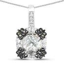 2.72 Carat Genuine Multi Stones .925 Sterling Silver Pendant-3