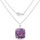 8.20 Carat Genuine Amethyst .925 Sterling Silver Pendant-5